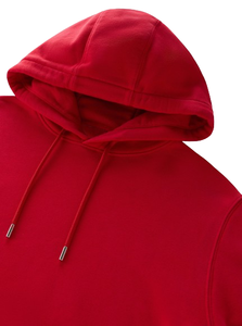 Sudadera con capucha de lana de algodón 100% para hombre, sudadera de peso pesado con logotipo en relieve 3D, apliques de técnicas bordadas de invierno - Product Image 5