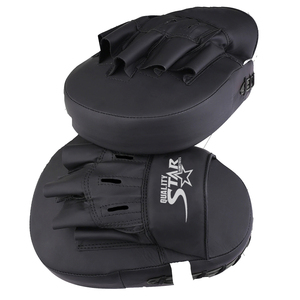 นวมมวยดีไซเนอร์สีดำสีขาวเรียงรายกำหนดเองทำเป้าเป้าเจาะแผ่นโฟกัส OEM ODM แผ่นที่กำหนดเอง - Product Image 5