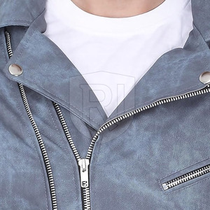 Veste en cuir véritable pour homme en gros, qualité supérieure, respirante, écologique, service OEM, options personnalisables - Product Image 5