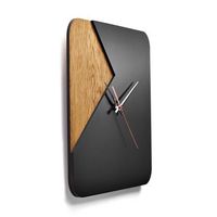 Horloge murale de style vintage avec mouvement à quartz grands motifs ronds décoratifs pour salon chambre bureau