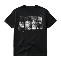 T-shirt graphique surdimensionné vintage en tricot imprimé anime, style streetwear, délavé à l'acide, pour homme, en Spandex/Polyester, séchage rapide