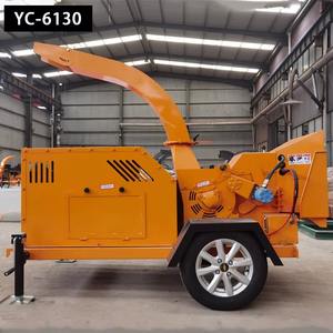 Broyeur de bois industriel mobile, machine à broyer le bois, 50-75 CV, diesel, broyeur de bois à tambour, 12 18 pouces, grand broyeur de branches de palmier à huile - Product Image 1