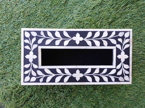 Bone Inlay Decorative Napkin Holder and Tissue Box Holder for Home Top <b>Tabletop</b> Home Decoration - Product Image 2