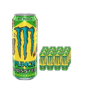Bebida Energética Monster Energy Juice Rio Punch, Sabor Superior, Lata de 473 ml, Bebida Energética Refrescante de Alta Calidad para Exportación - Product Image 1