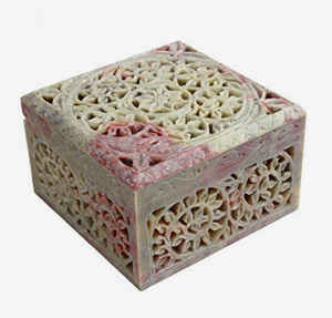 Joyero de esteatita de forma octogonal de lujo, regalo de boda tallado a mano, cajas decorativas al por mayor, precio bajo, MOQ 100 Uds. - Product Image 3