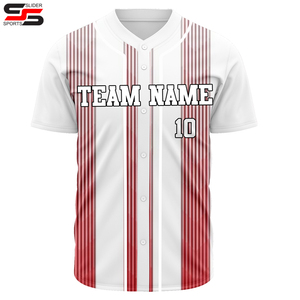 Maillot de baseball personnalisé 100% polyester pour hommes, taille adulte, respirant, séchage rapide, antibactérien, imprimé par sublimation, vêtements de sport - Product Image 6