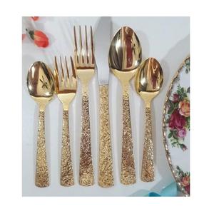 Ensemble de couverts en acier inoxydable au design fantastique avec manche en laiton, taille personnalisée, vaisselle, ensemble de couverts en Inde - Product Image 3