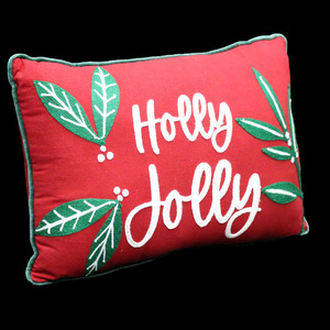 Housse de coussin de Noël personnalisée en usine, décoration de canapé pour la maison, taie d'oreiller brodée pour Joyeux Noël - Product Image 5