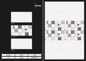 Carreaux muraux en céramique 300x600mm pour salle de bain et cuisine, finition brillante mate effet sucre, design mural intérieur luxueux, décoration moderne. - Product Image 4