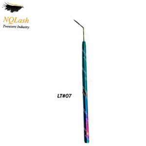 NQLASH — outils de levage de cils, couleur bleue, nouveau Style, fabricant, pointe pointue en acier inoxydable, Logo personnalisé, pince à épiler, - Product Image 4