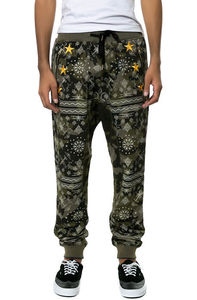 Pantalons et pantalons pour hommes personnalisés 100% pur coton brodés Technics Joggers en molleton de polyester - Product Image 4