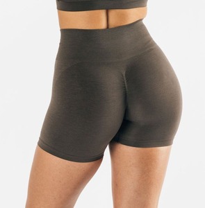 Pantalones cortos de yoga para gimnasio sin costuras para levantamiento de botín anticelulítico de cintura alta profesional para mujer más vendidos - Product Image 6