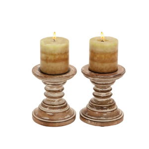 Wooden & Metal <b>Taper</b> <b>Candle</b> <b>Holders</b> - Product Image 5