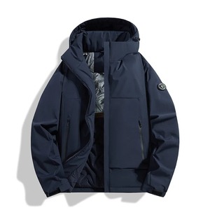 Chaqueta de Montañismo con Capucha y Cremallera, Ultra Gruesa, Transpirable, Cortavientos, para Otoño e Invierno, Estilo Pareja, Color Personalizado - Product Image 2