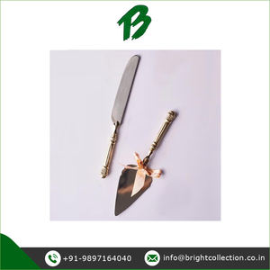 Suministro directo de fábrica al por mayor de juego de servicio de pastel de acero inoxidable con mango en relieve de 2 piezas disponible a un precio razonable - Product Image 2