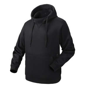 Pull-over à capuche personnalisé de haute qualité pour l'hiver avec doublure en polaire coupe normale 100% coton en toile solide pour les couples - Product Image 1