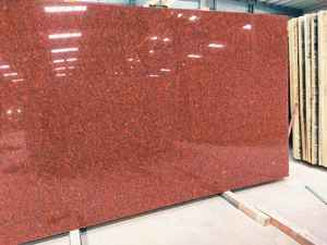 Piedra de granito pulido de superficie grande de losa roja imperial de diseño moderno - Product Image 2