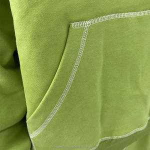 เสื้อสเวตเตอร์สวมหัวของผู้ชายผ้าฝ้ายมีฮู้ดลำลองเย็บมีกระเป๋าลายโลโก้ที่กำหนดเองสำหรับฤดูใบไม้ร่วง - Product Image 6