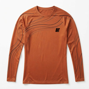 Dynamic <b>Compression</b> <b>Shirts</b> <b>Men</b> Long Sleeve Athletic Training Running Fitness Gym Workout Sports Performance Activewear - Product Image 1