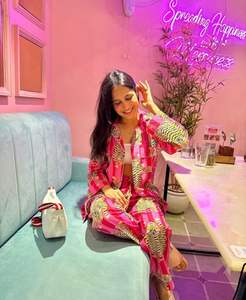 Ensemble de Pj en coton de haute qualité Nouvelle arrivée Costume de nuit à impression personnalisée Robe Pj - Product Image 6