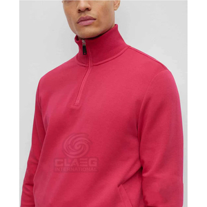 Vêtements de mode Sweatshirts pour hommes avec demi-fermeture éclair de taille personnalisée Sweatshirts avec quart de fermeture éclair pour hommes pour la vente en ligne - Product Image 3