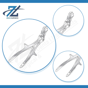 Tijeras de laminectomía de patrón sueco, doble manivela, acción compuesta, 267 mm, acero inoxidable, instrumentos quirúrgicos manuales, hechos en Pakistán - Product Image 4