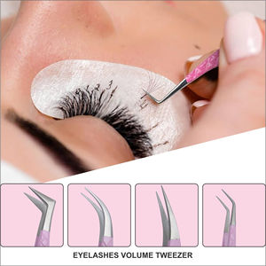 Vaslcare-Juego de pinzas puntiagudas de Punta inclinada de acero inoxidable, precisión para herramientas de belleza para cejas - Product Image 3