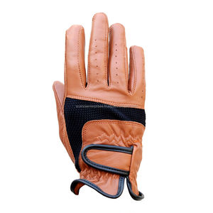 Correa de muñeca ajustable Guantes de equitación antideslizantes ecuestres Cuero sintético con empuñaduras cómodas para montar en verano - Product Image 2