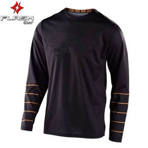 Camiseta de Motocross Personalizada al por Mayor, Tejido Sólido, Transpirable, de Secado Rápido, para BMX, para Hombres y Jóvenes, Ropa Deportiva de Alto Rendimiento - Product Image 4