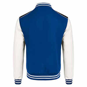 Trending Varsity Jackets Logotipo de impresión personalizado Chaqueta de béisbol de manga larga para hombres Chaqueta de béisbol universitaria en blanco liso para hombres - Product Image 4