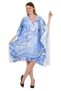 Short Sleeve Elegant and Sexy Vacation Wear Women Kaftan Caftan Party Lace Bikini Beach <b>T</b> <b>Shirt</b> Type Cover up Free Size Dress - Product Image 4