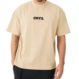 T-shirts pour hommes en coton 100% surdimensionnés rétro de haute qualité avec logo personnalisé imprimé, coupe ample, style streetwear, designs personnalisés, t-shirt à grammage élevé - Product Image 1