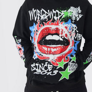 Diseño superior de alta calidad de peso pesado grueso Puff impresión sudaderas con capucha tela de algodón elegante personalizado Puff impresión sudaderas con capucha para hombres - Product Image 2