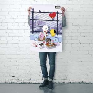 Póster Moderno de BT21 para Decoración de Pared - Product Image 1