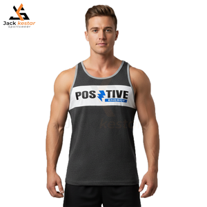 Meilleurs débardeurs de compression décontractés pour hommes 100% coton personnalisables à bas prix fabriqués en usine de bonne qualité nouveau style fitness sport gym - Product Image 4