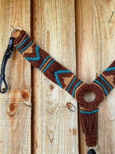 Premium Leather Horse Headstall & BreastPlate Set - Durable, Stylish, Comfortable, and Perfect for All Riding Adventures - Product Image 2
