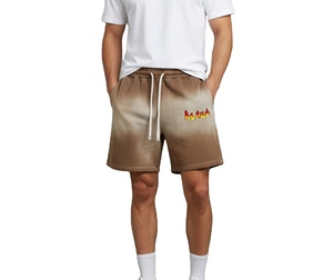 กางเกงขาสั้นลำลองผู้ชายสำหรับฤดูร้อน ลวดลายซันเฟด ซักได้ ปักโลโก้ได้ เป็นมิตรกับสิ่งแวดล้อม ระบายอากาศได้ดี เอวยางยืด เหมาะสำหรับออกกำลังกาย - Product Image 1