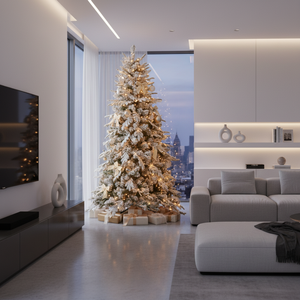 Biancopino thanh lịch thực tế Cây giáng sinh hiệu ứng tuyết với cảm ứng thực sự H 210 Kích thước gói 1 - Product Image 5