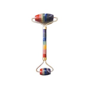 ลูกกลิ้งนวดหน้าหินเรนโบว์เซเว่นจักระสำหรับนวดหน้า - Product Image 1