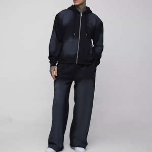 Conjunto Deportivo para Hombre, Personalizado, de Felpa, con Sudadera con Capucha y Pantalones Jogger con Cintura Elástica, al por Mayor - Product Image 2