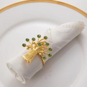 Arbre Design Serviette Anneau Élégant Décor De Table Accessoire pour La Maison À Manger Mariage et Fête Élégant Nature Inspiré et Artistique - Product Image 4