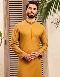 Красивое летнее пакистанское готовое современное мужское 2023 Shalwar Kameez Eid Kurta Boys