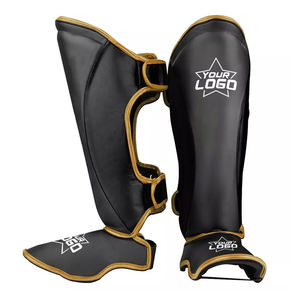 Protège-tibias en cuir durable Protège-tibias de kickboxing personnalisés Protection des pieds et des jambes pour l'entraînement au combat - Product Image 2