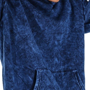 Haute qualité 100% coton pur couleur lavage à l'acide sweats à capuche pour hommes vêtements de rue hiver lavage à l'acide hommes sweats à capuche conception personnalisée 2026 - Product Image 2