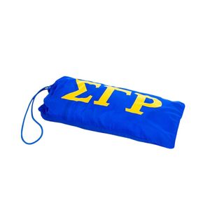 Sigma Gamma Rho SGRho Veste Légère Bleu Royal 100 Polyester Crest Patch Sleeve Print Windbreaker Sorority Apparel - Product Image 3