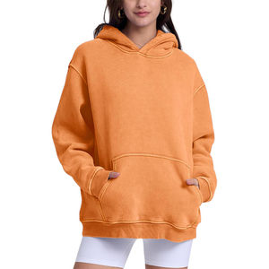 Sudadera con Capucha Estilo Urbano para Hombre y Mujer, Lavado Ácido, Impresión Personalizada y Bordado, Algodón de Alta Calidad, Diseño de Hombros Caídos - Product Image 2