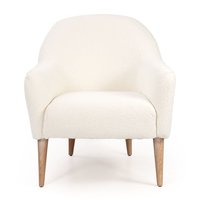 Chaise Ron Mam, chaise de salon moderne et écologique, portable, en tissu Teddy, pieds en bois, 2 options de couleur