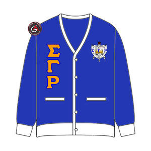 Sigma Gamma Rho Soror Embroidery <b>Women</b> Acrylic <b>Cardigans</b> | SGRho Sorority Embroidered Ladies Custom Style <b>Cardigan</b> <b>Sweater</b> - Product Image 2