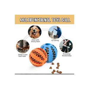 Addestramento del cane e palla da gioco con serbatoio di cibo (5 CM arancione) - Product Image 4