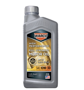 WARCO Full Synthetic Anti-Wear Automotive Lubricant <b>SAE</b> <b>10W</b>-<b>30</b> Motor Oil 6 Pack 1 Quart - Product Image 1
